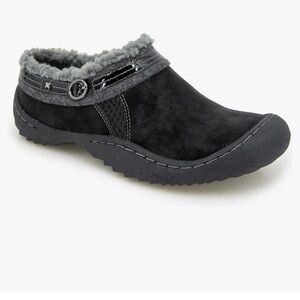 JBU Ginger Faux Shearling Lined Slip On Casual Mules 6